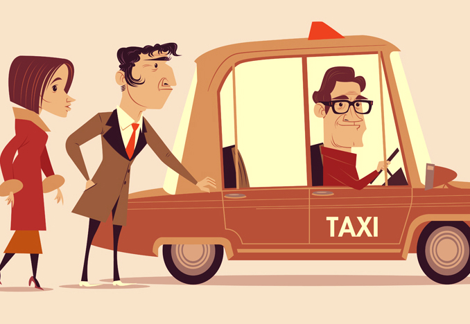 Three Men  & Car